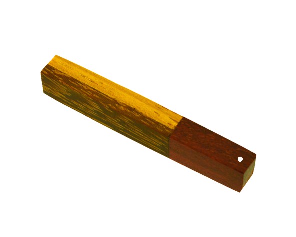 Pingente palito mix de madeiras - 4.9x0.7 cm (un) FB-609